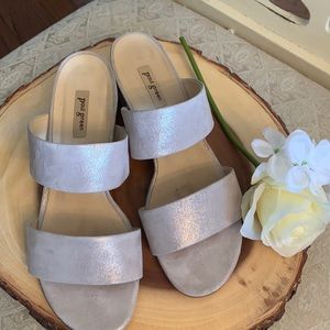Paul Green Meg slide sandal - Cashmere Suede Sz. 7